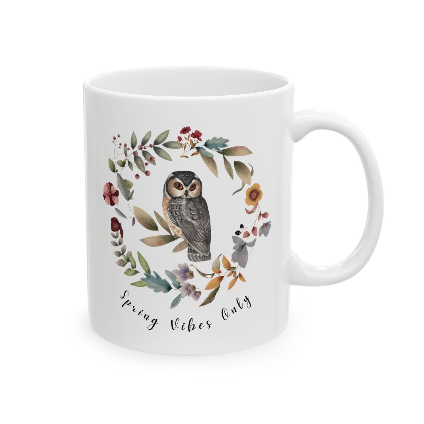 Spring Vibes Only Ceramic Mug, (11oz, 15oz) - Wild Family Tribe