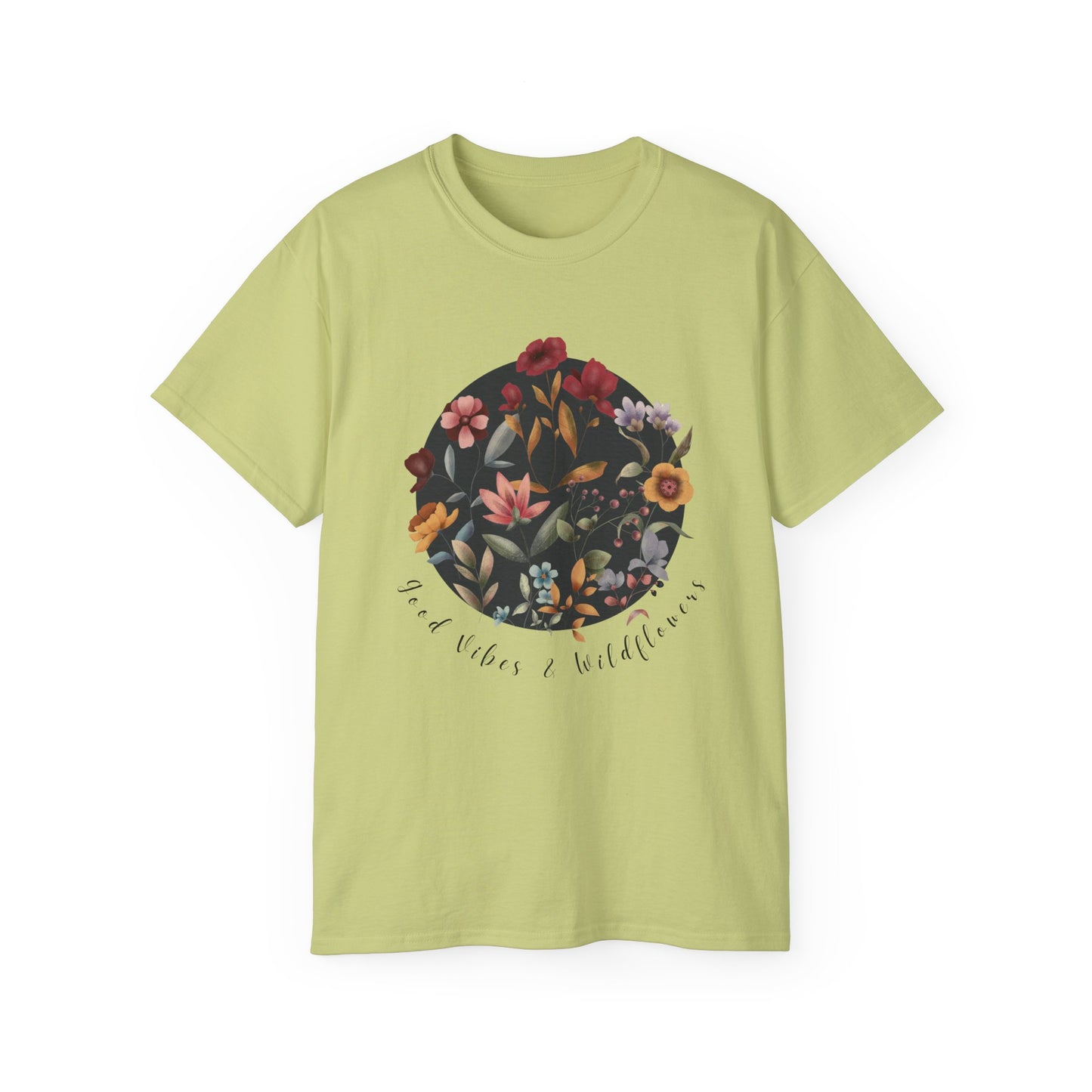 Hello Spring: Good Vibes & Wildflowers Unisex Ultra Cotton Tee - Wild Family Tribe