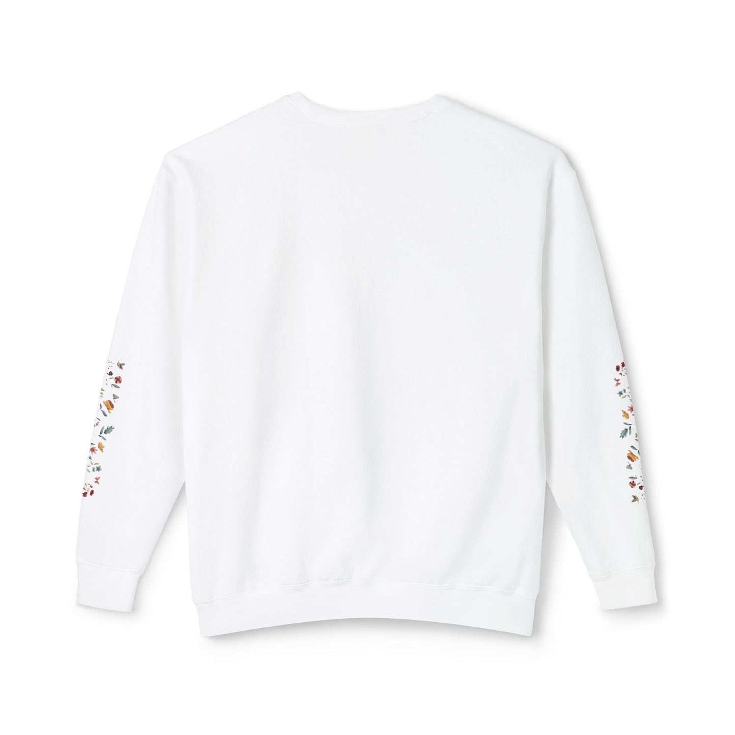 Keep Calm & Bloom on: Watercolor Fox & Flowers Unisex Lightweight Crewneck Sweatshirt - Wild Family Tribe