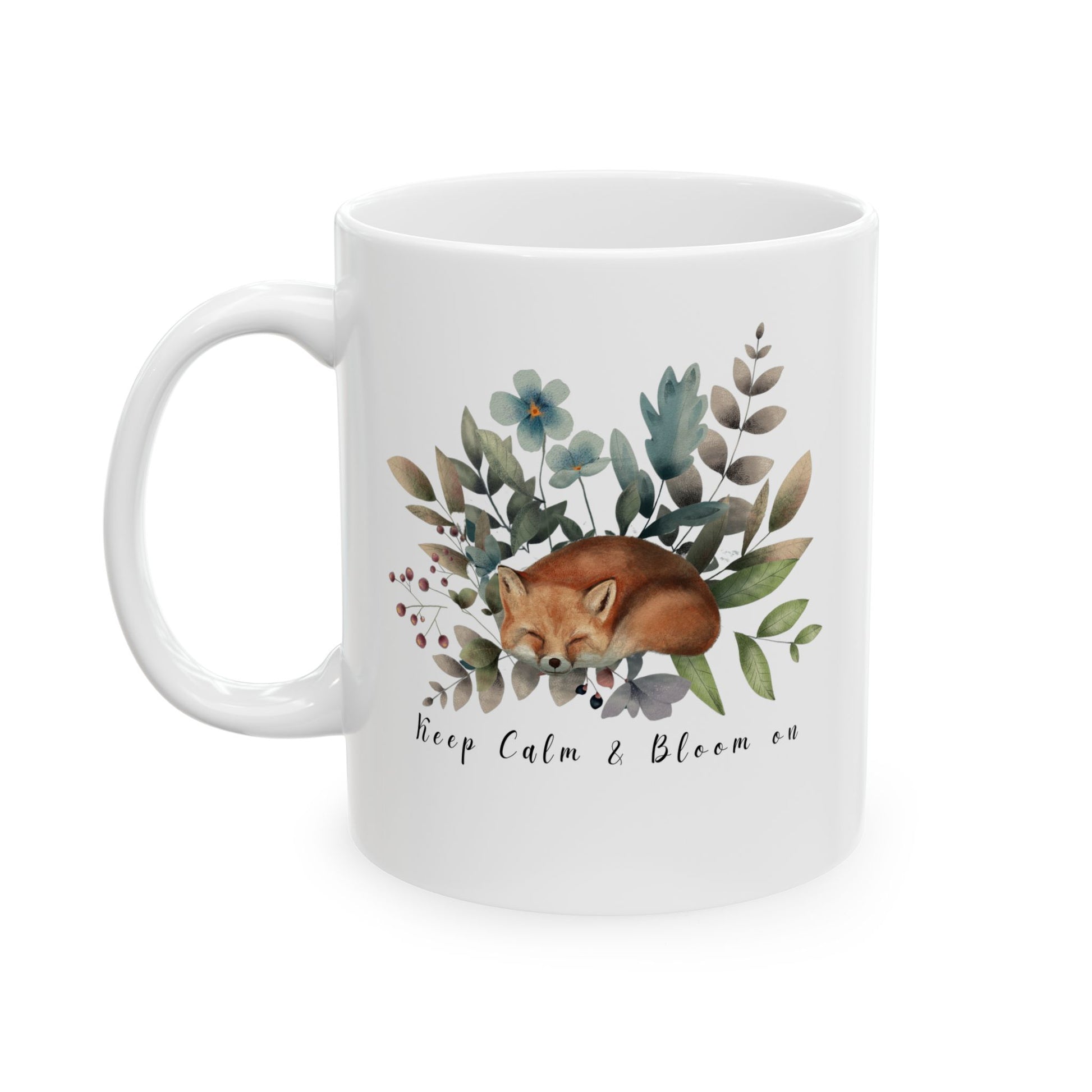Keep Calm & Bloom on Ceramic Mug, (11oz, 15oz) - Wild Family Tribe