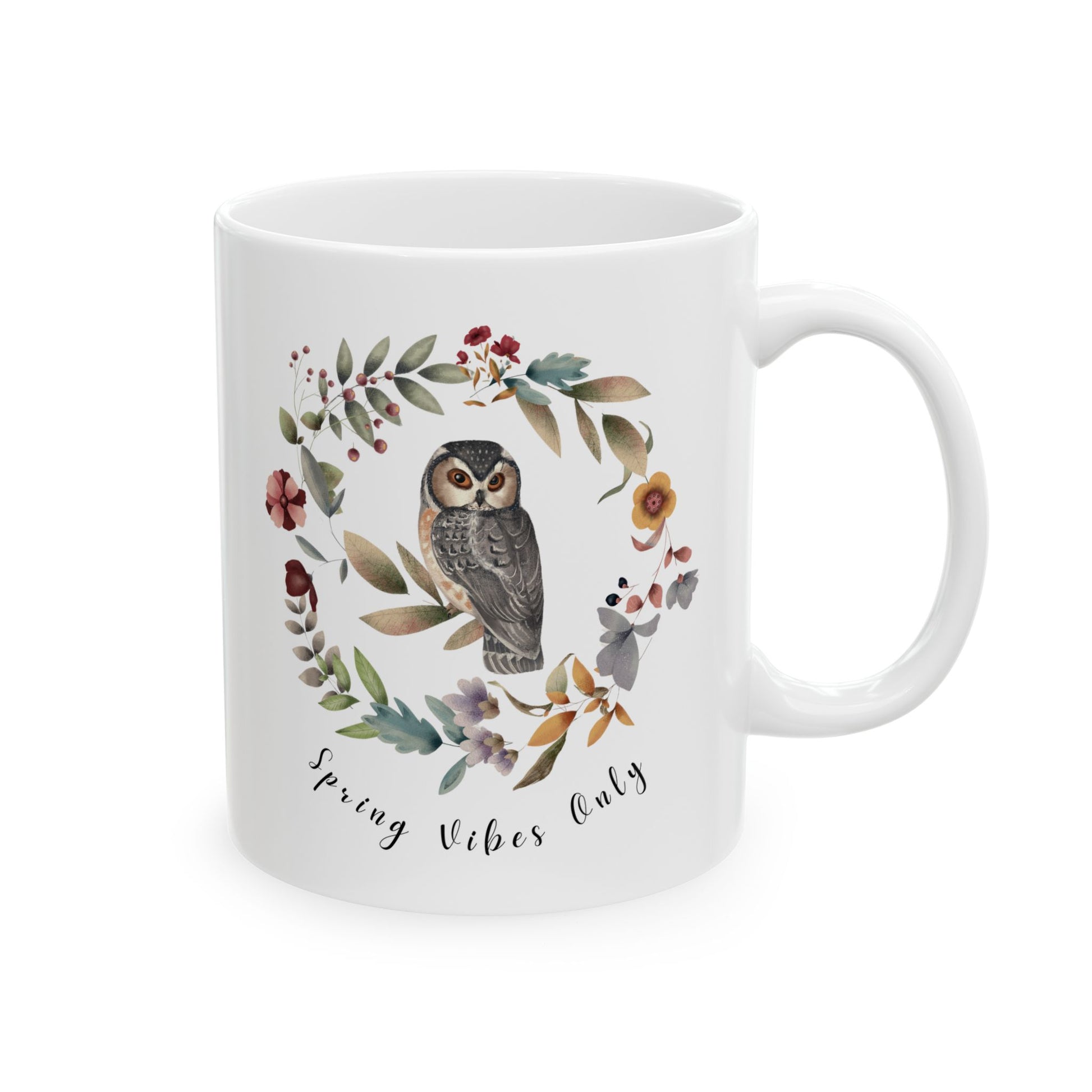 Spring Vibes Only Ceramic Mug, (11oz, 15oz) - Wild Family Tribe
