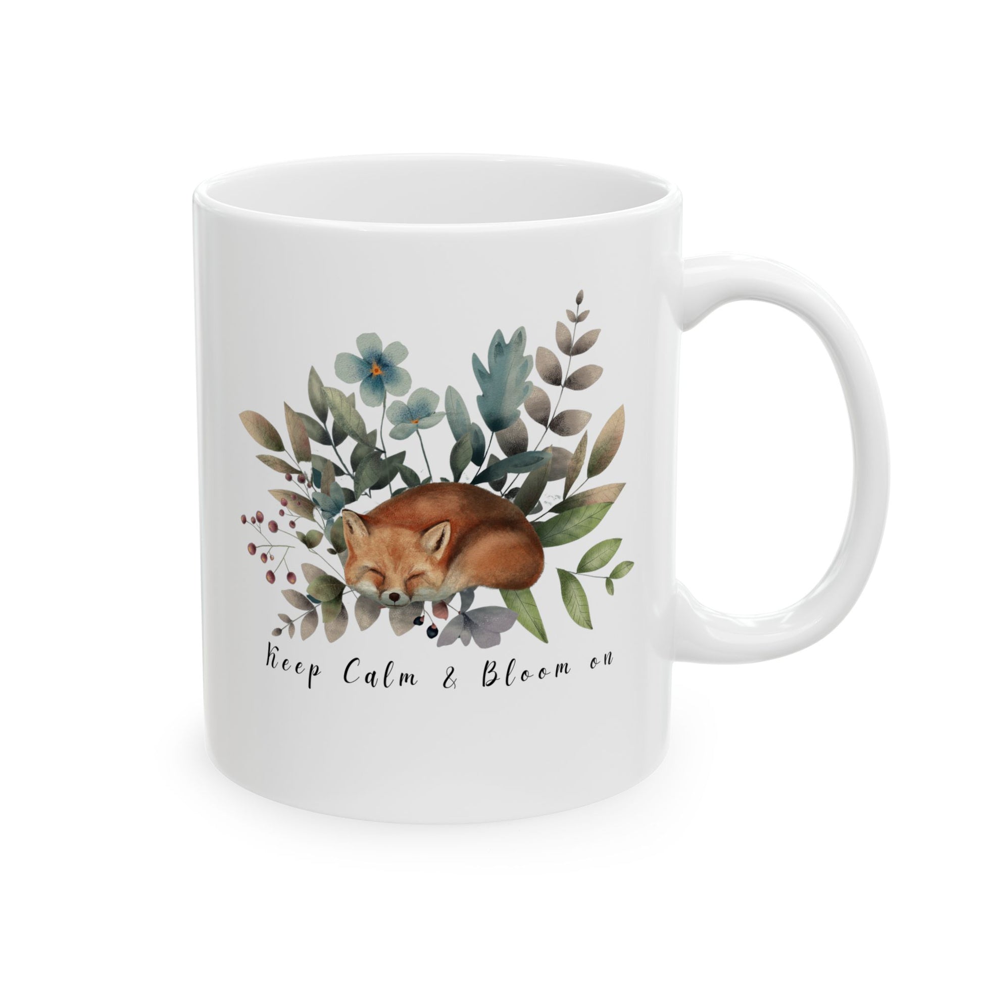 Keep Calm & Bloom on Ceramic Mug, (11oz, 15oz) - Wild Family Tribe