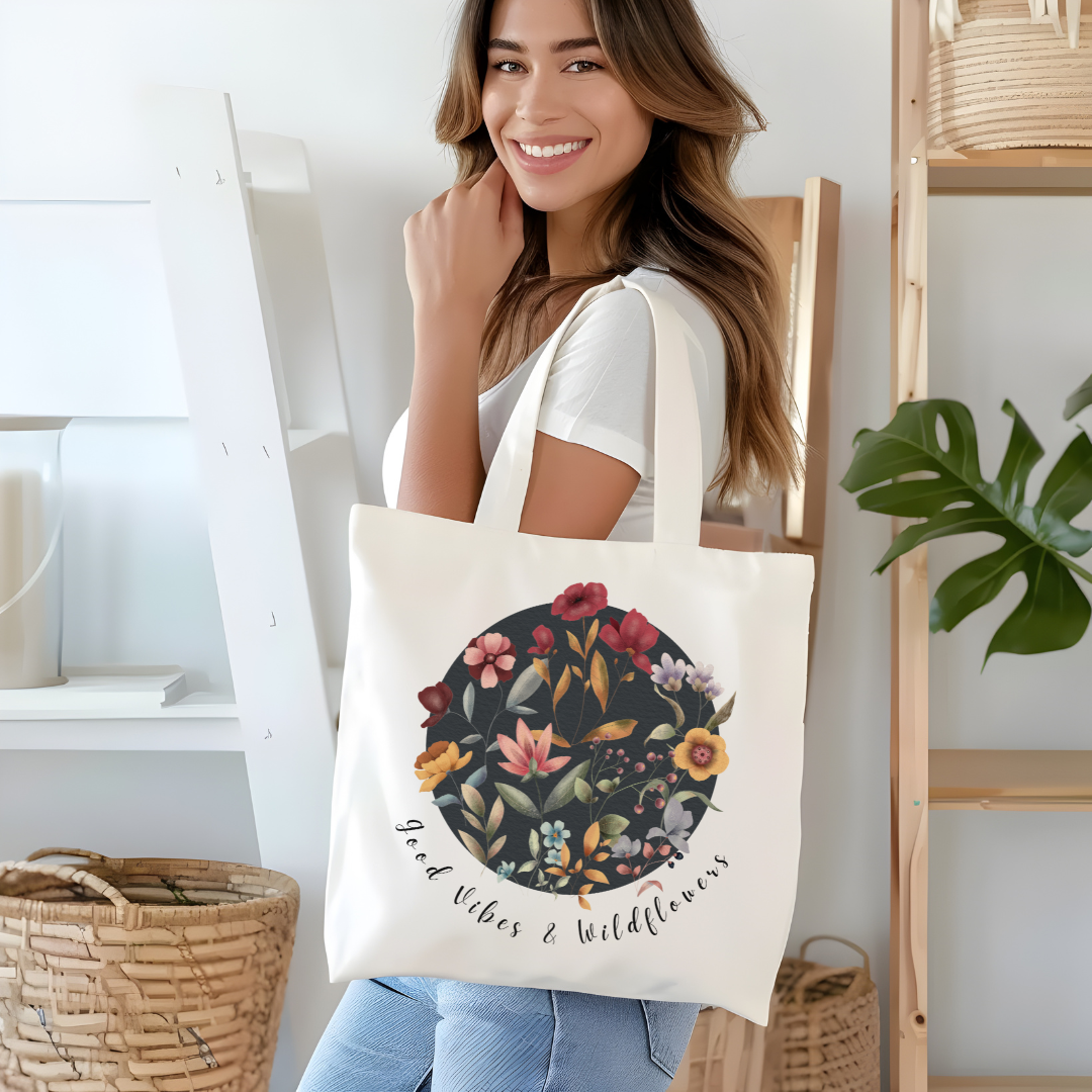 Spring Wildflower Tote Bag