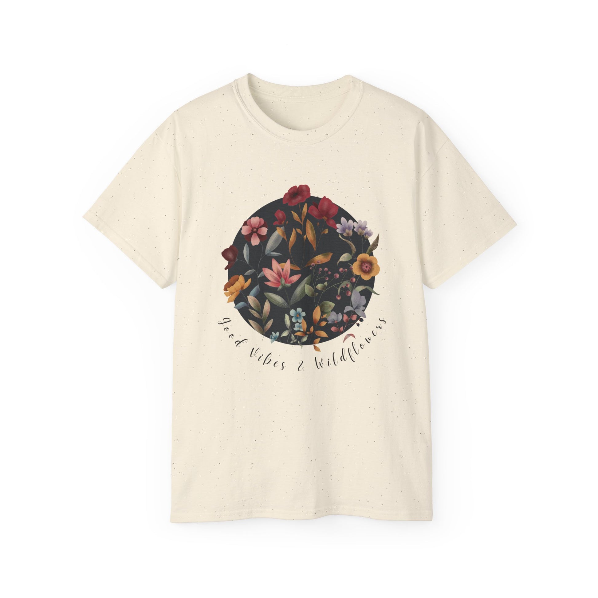 Hello Spring: Good Vibes & Wildflowers Unisex Ultra Cotton Tee - Wild Family Tribe