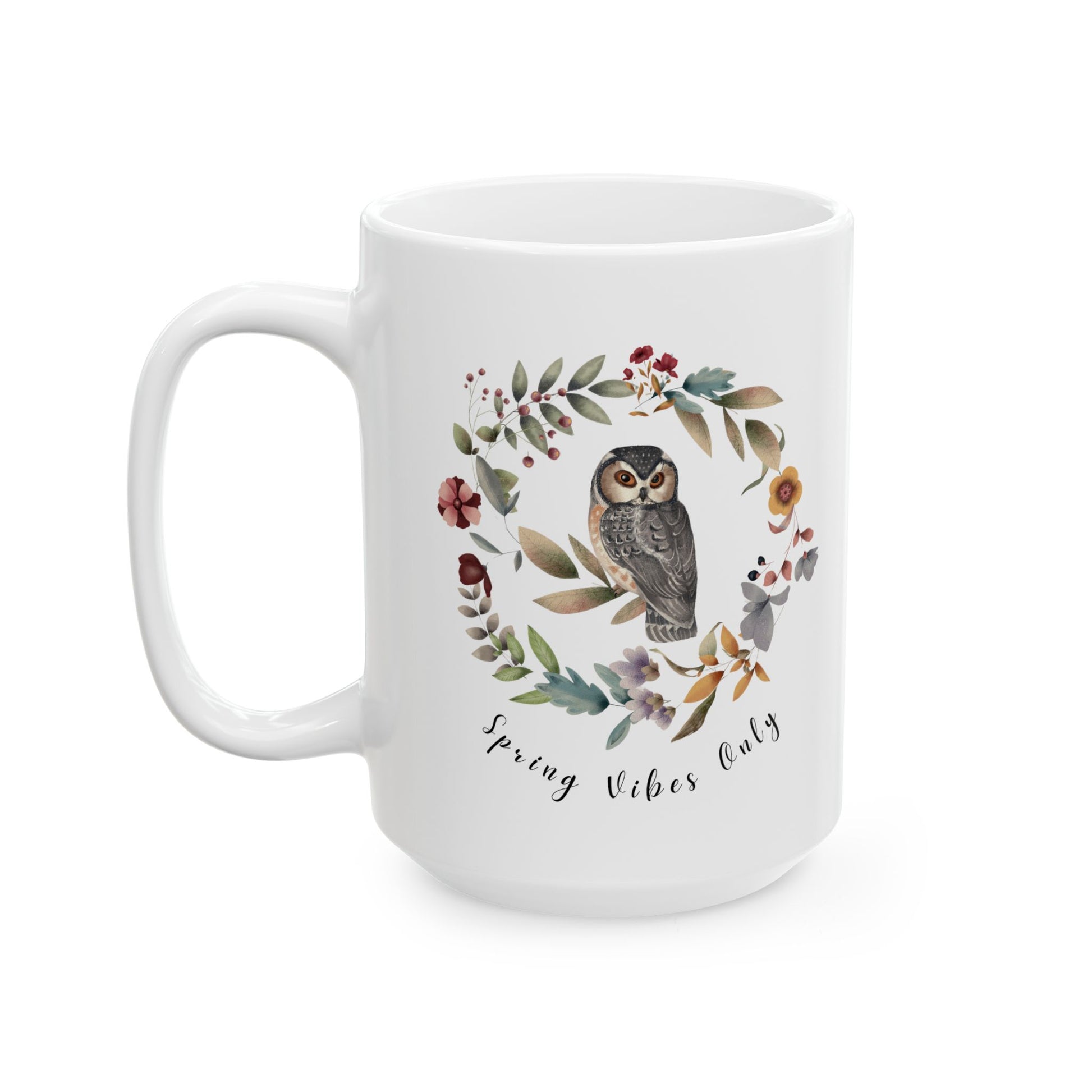 Spring Vibes Only Ceramic Mug, (11oz, 15oz) - Wild Family Tribe
