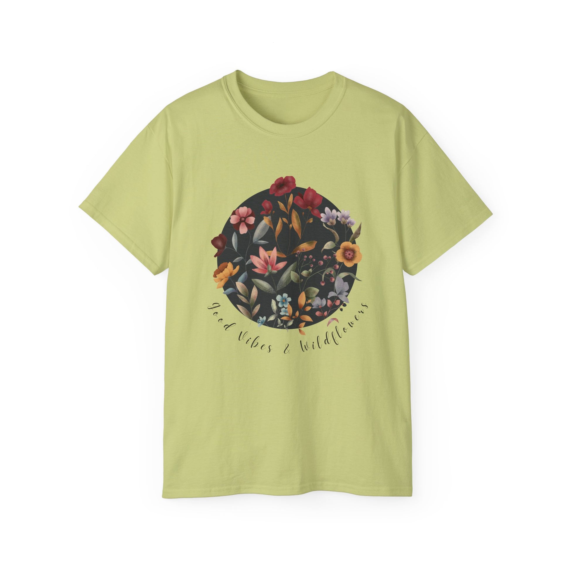 Hello Spring: Good Vibes & Wildflowers Unisex Ultra Cotton Tee - Wild Family Tribe