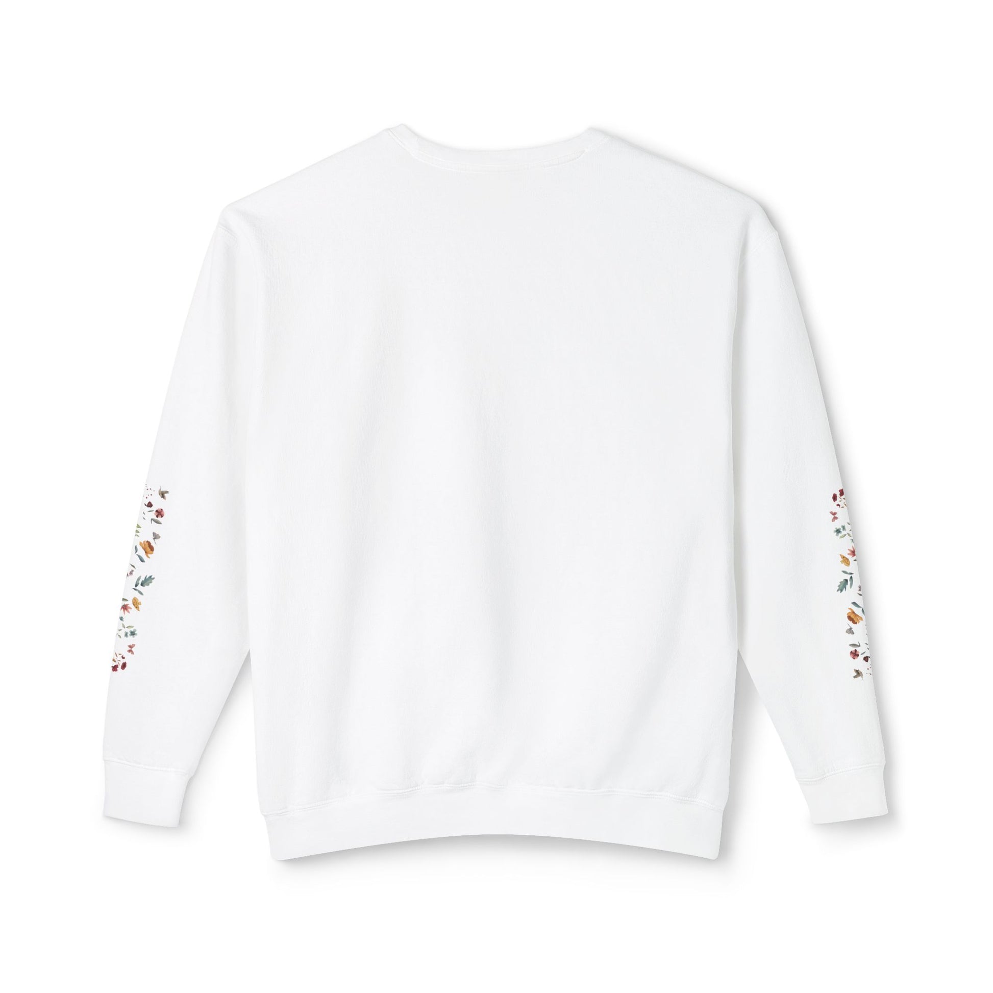 Keep Calm & Bloom on: Watercolor Fox & Flowers Unisex Lightweight Crewneck Sweatshirt - Wild Family Tribe