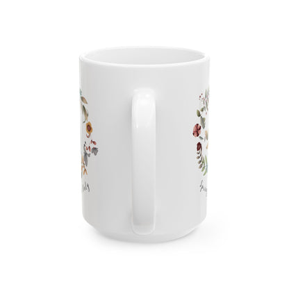 Spring Vibes Only Ceramic Mug, (11oz, 15oz) - Wild Family Tribe