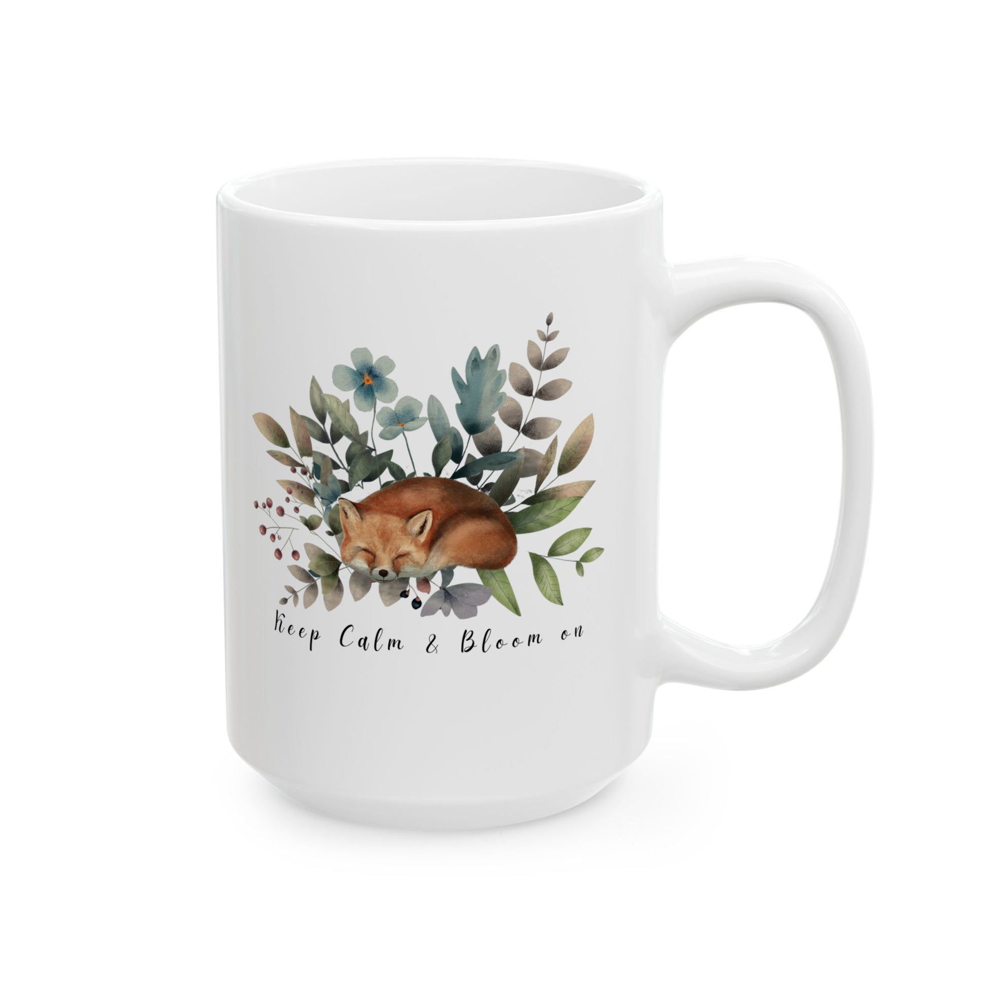 Keep Calm & Bloom on Ceramic Mug, (11oz, 15oz) - Wild Family Tribe