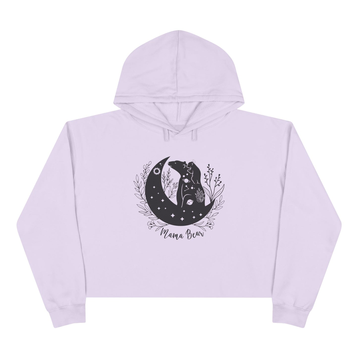 Mama Bear Crop Hoodie - Wild Family Tribe