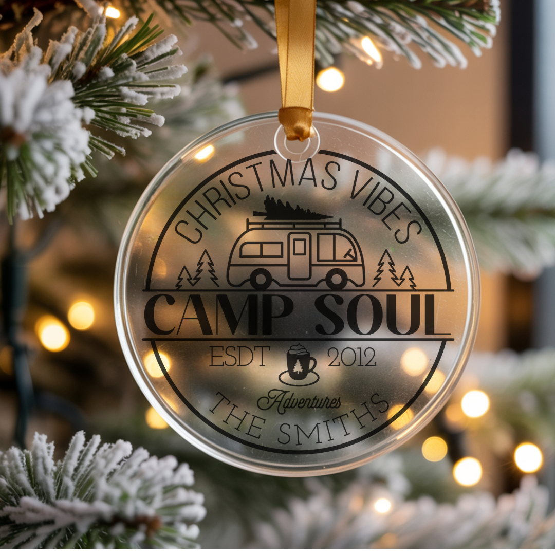 Camp Soul Personalized Ornament | Custom Family ESTD Date Gift