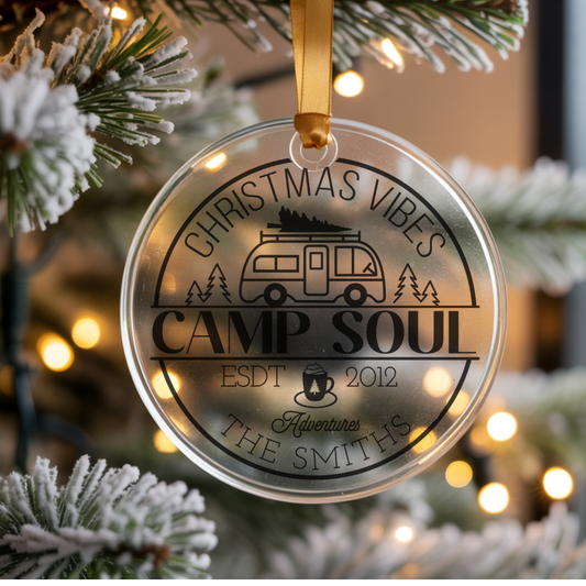 Camp Soul Personalized Ornament | Custom Family ESTD Date Gift