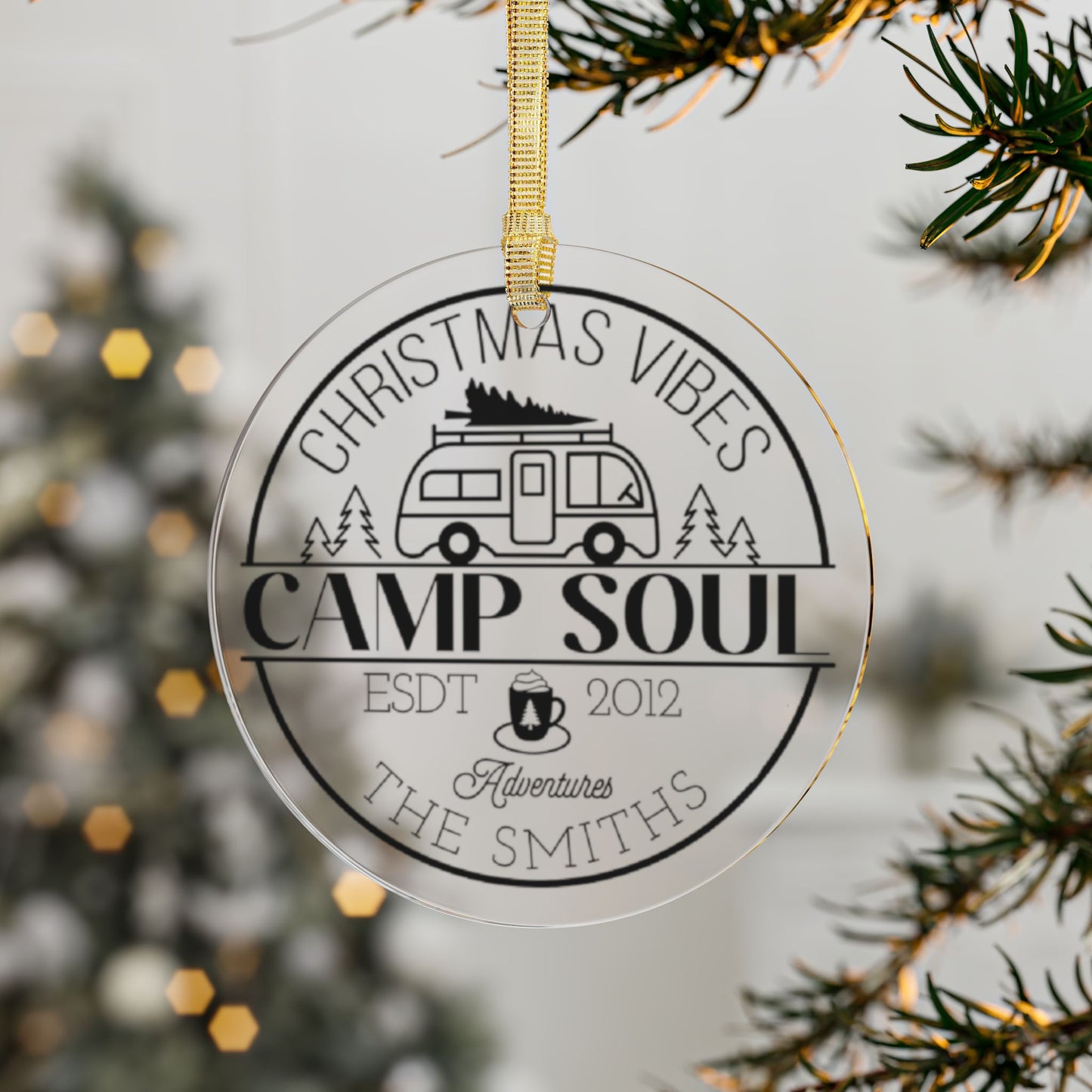Camp Soul Personalized Ornament | Custom Family ESTD Date Gift