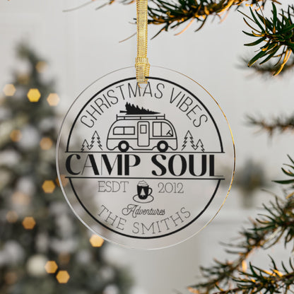 Camp Soul Personalized Ornament | Custom Family ESTD Date Gift