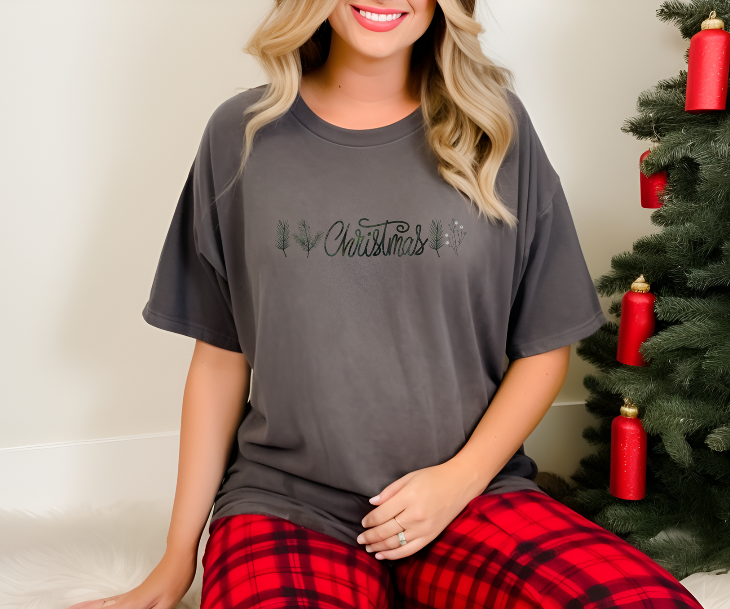 aesthetic christmas tee