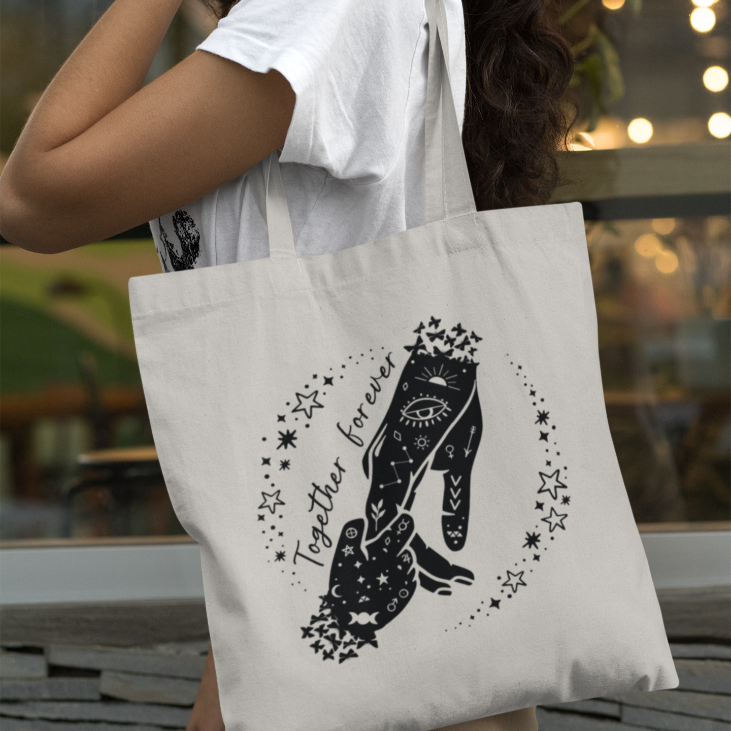 Mystic Nature Together Forever Mother's Day Tote Bag