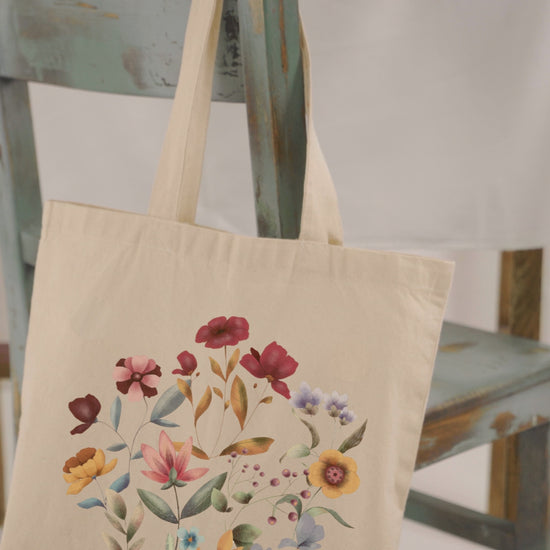 Wildflower Tote Bag - Spring Gift for Moms