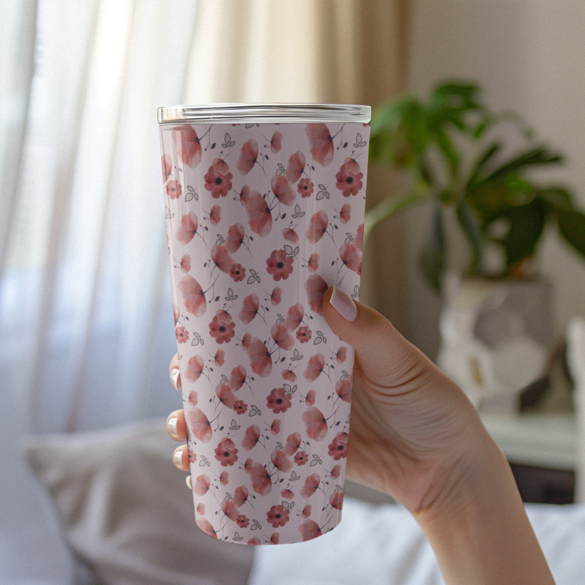 20oz floral tumbler