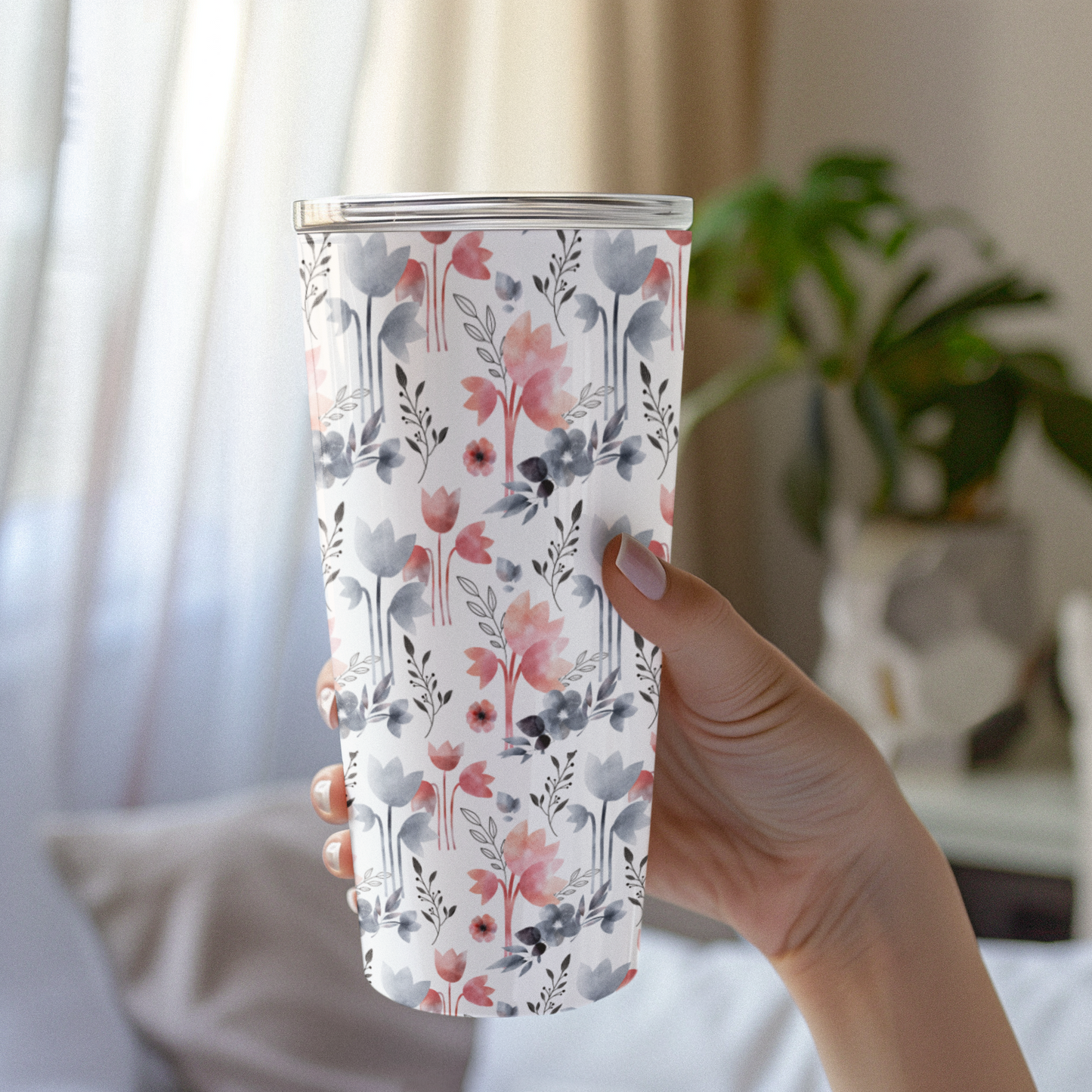20oz floral tumbler